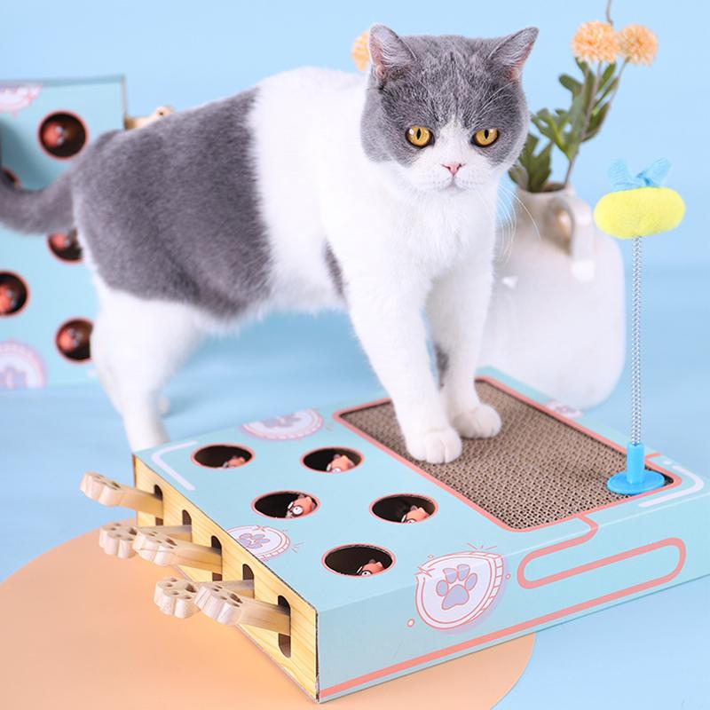 Katten Speelplein 3-in-1 met Krabpaal en Speeltunnel