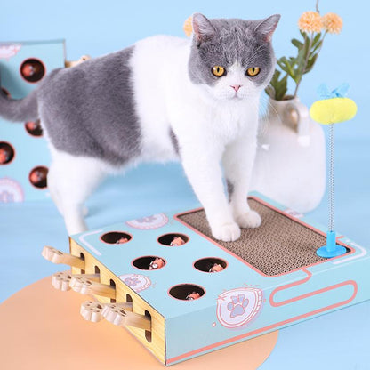 Katten Speelplein 3-in-1 met Krabpaal en Speeltunnel