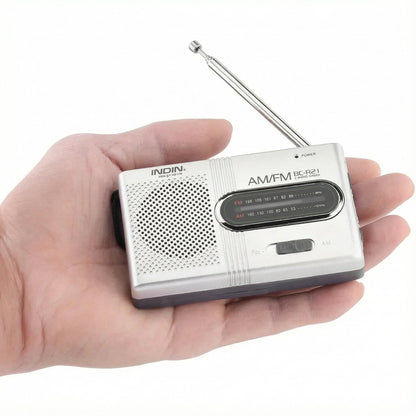 Draagbare Radio AM FM met Batterij en Koptelefoon Aansluiting