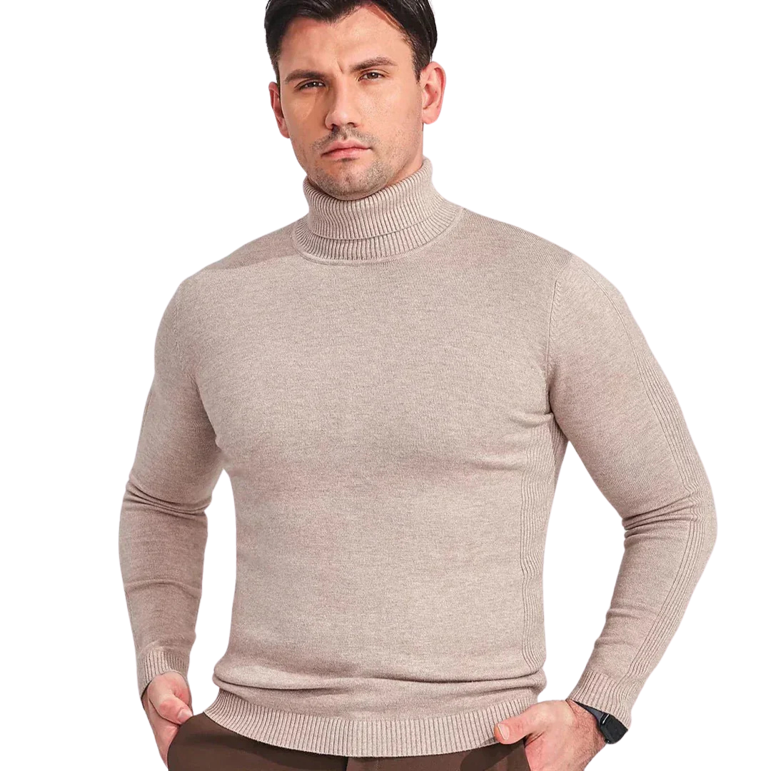 Dante™ – Heren Zwarte Coltrui van Kasjmier Blend voor Luxe Comfort-2