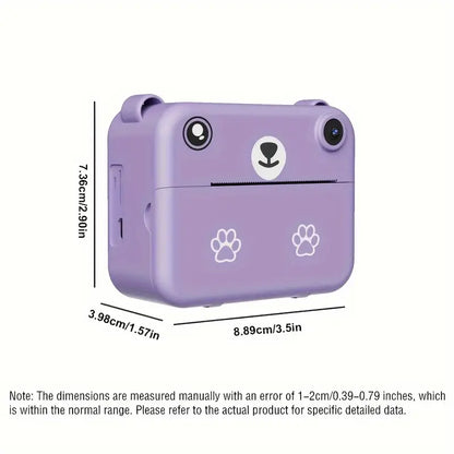 Kinder Camera Instant Fotocamera 1080P HD met Afdrukmogelijkheid