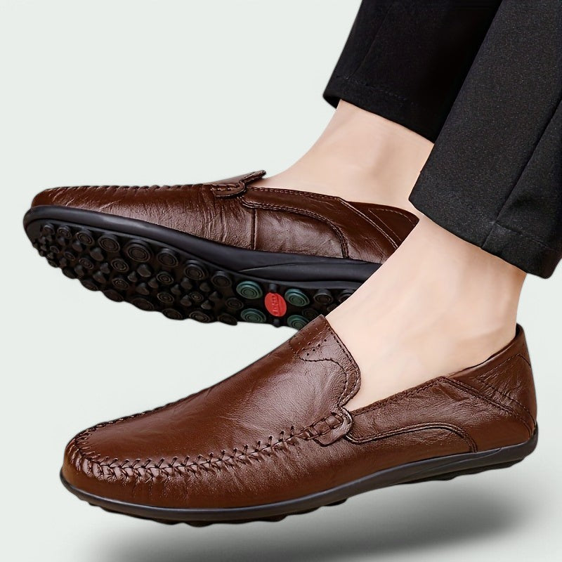 Owen™ – Heren Instappers van Hoogwaardig Leer met Comfort en Rubberen Zool-6