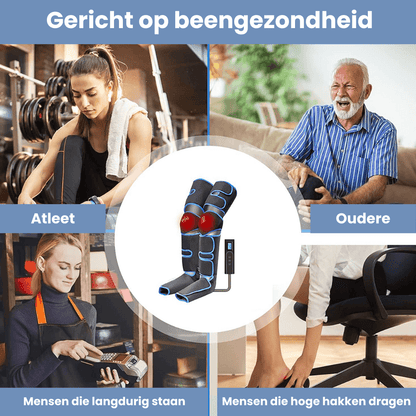 Beenmassage Apparaat 360° met Warmte voor Actieve Benen