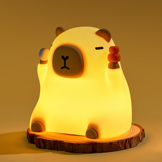 Capybara Nachtlampje Squishy Zacht Schattig