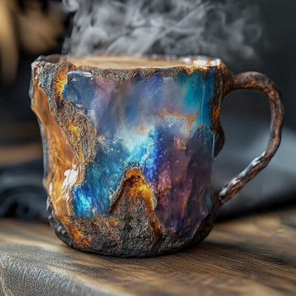 Isoleren Koffiemokken van Mineraalkristal, Magnetronbestendig 350-450ml