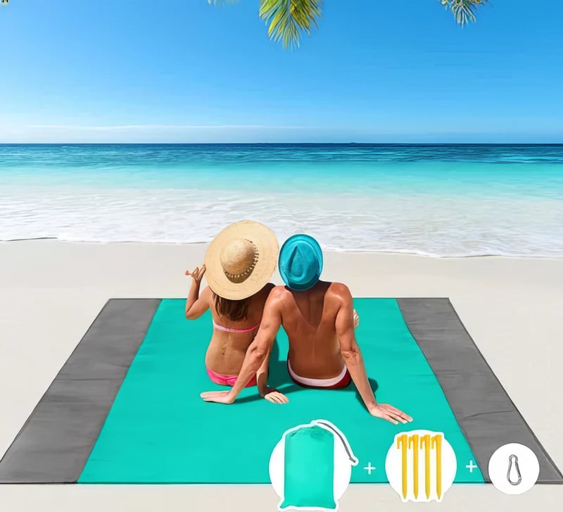 Strandmat met Antizand Eigenschap voor Eenvoudig Opbergen - Velinix