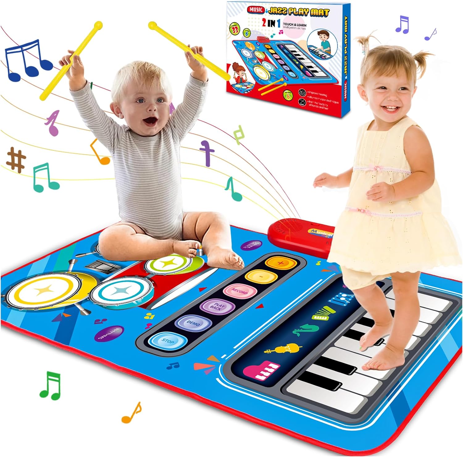 Kinder Muziekmat Interactief Speelkleed - Velinix