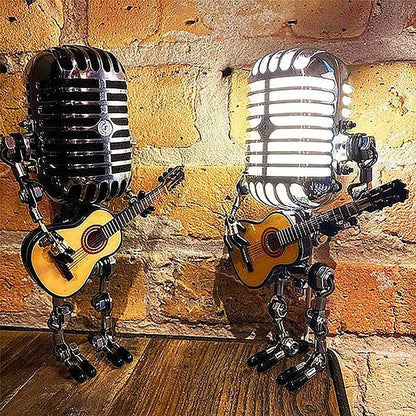 Tafellamp Robot Gitaar Design Uniek Verlichting