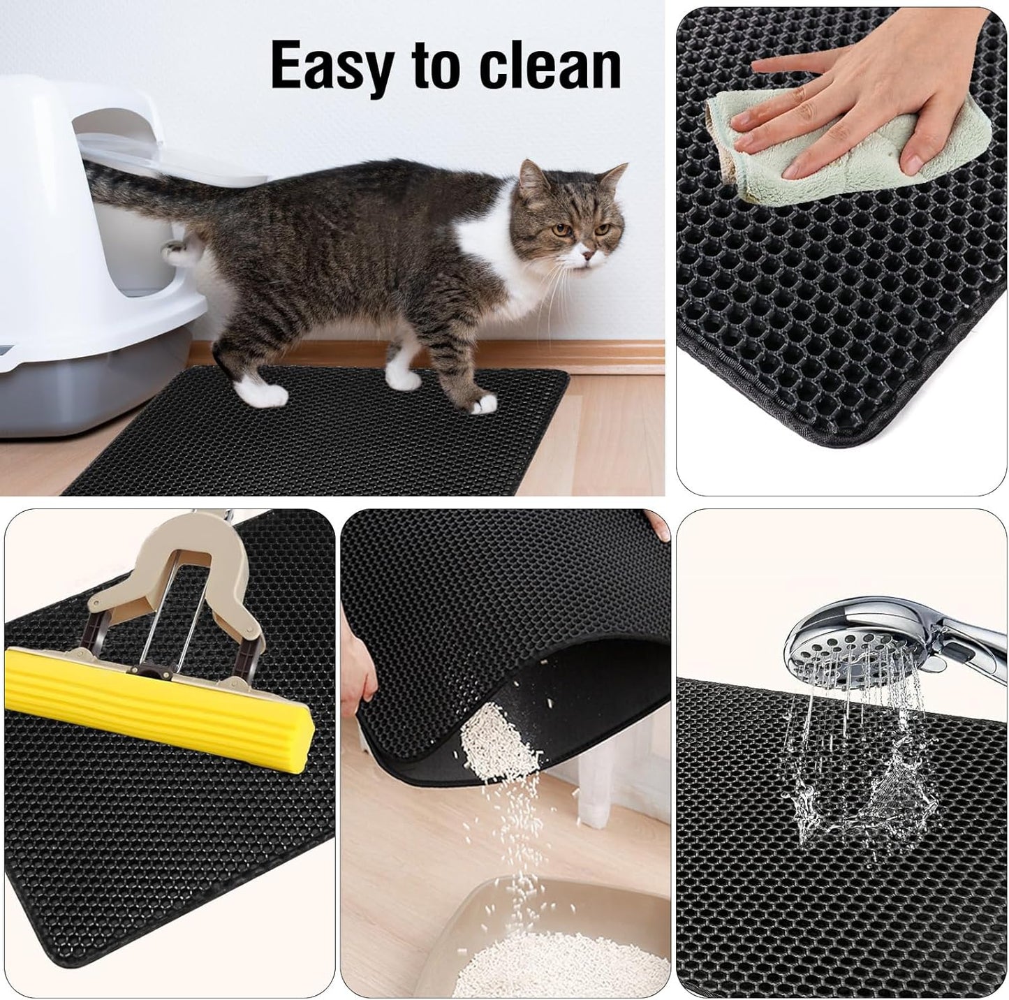 Katten Littermat Luxe Hygiënische Bakmat voor Schone Kattenbak
