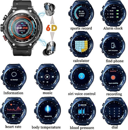 Smartwatch met Oortjesopslag en Bluetooth