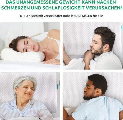 Ergonomisch Nekkussen voor Goed Slapen en Rugondersteuning