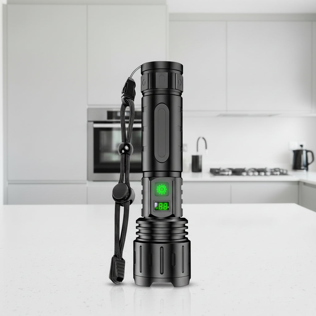 LED Zaklamp Oplaadbaar met USB-C en Zoomfunctie