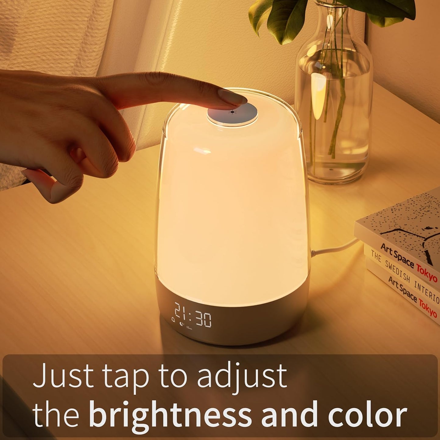 Wake-Up Light met Zonsopgang en Zonsondergang Simulatie USB-C