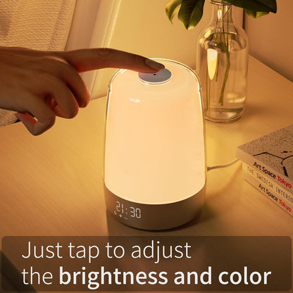 Wake-Up Light met Zonsopgang en Zonsondergang Simulatie USB-C