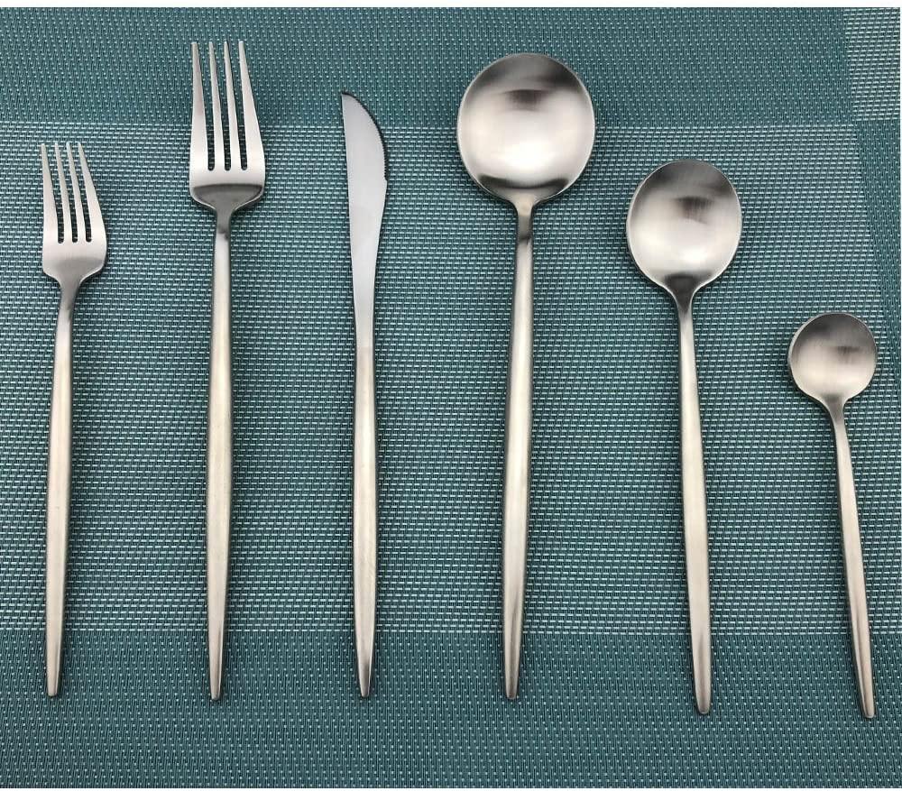 PronkPracht Luxe Servies 36-Delig Bestek Set Hoge Kwaliteit Matte Afwerking