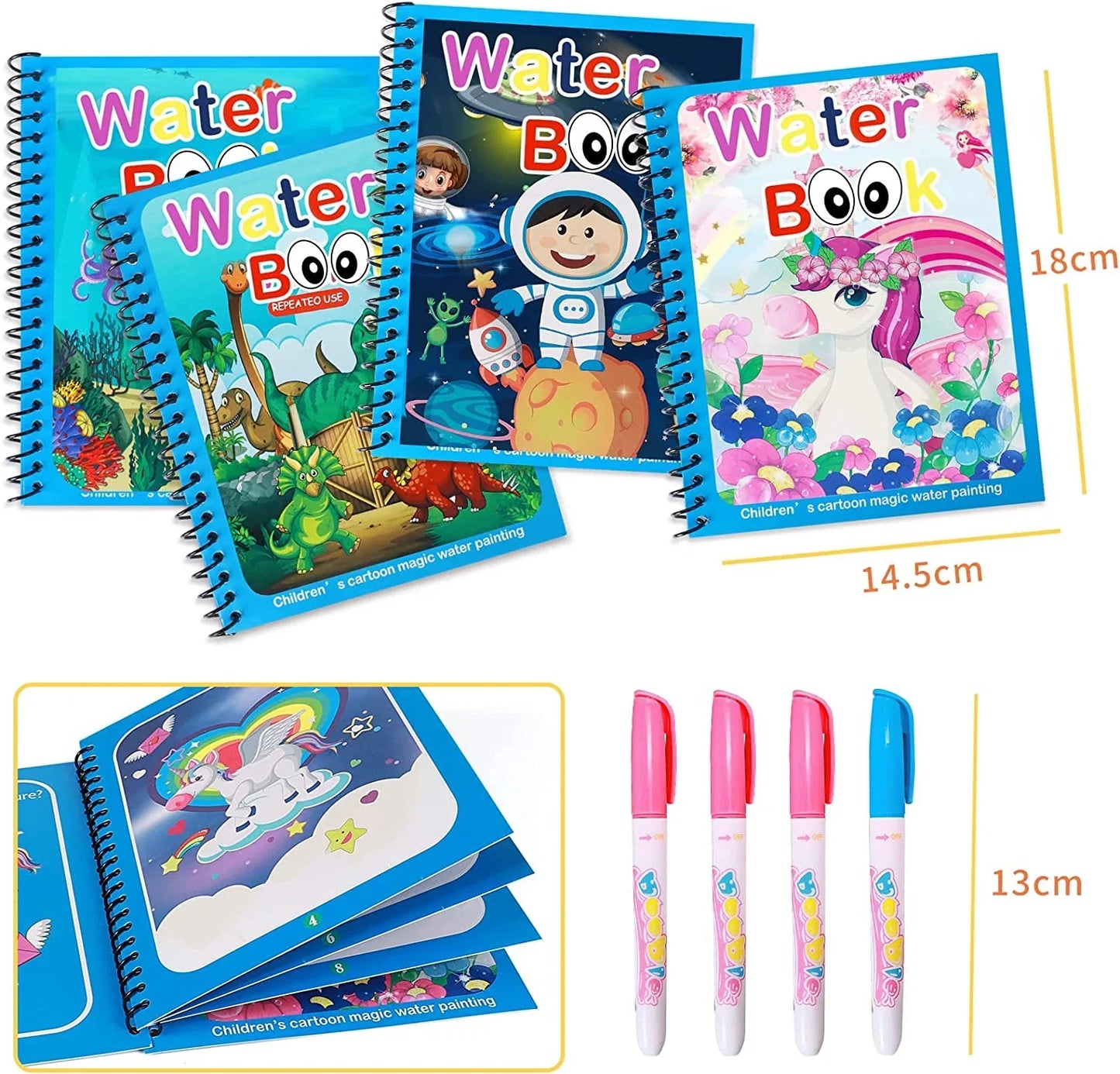 Magisch Water Boek voor Kinderen met Verbeeldingsspel