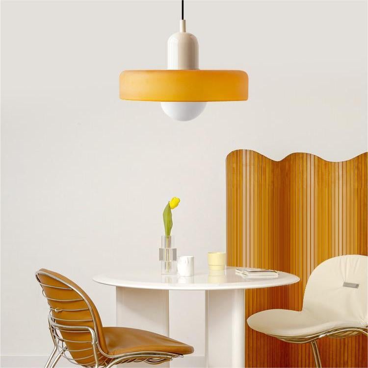 Kleurrijke Hanglamp Modern Glazen Design voor Woonkamer