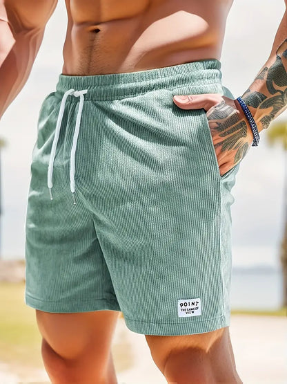 Variant image for Enzo™ – Heren Korte Broek van Corduroy met Verstelbare Taille en Comfort-25