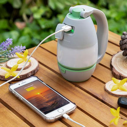 Kampeerlamp Oplaadbaar met Powerbank en Zaklamp 3-in-1