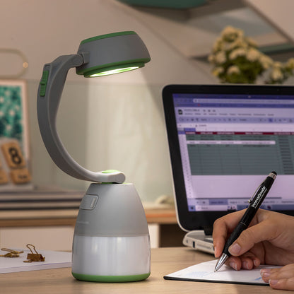 Kampeerlamp Oplaadbaar met Powerbank en Zaklamp 3-in-1