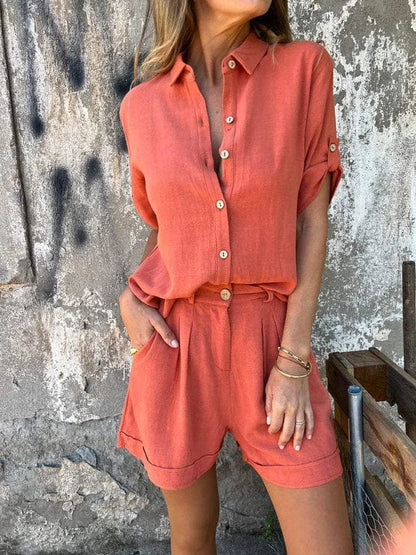 Fay™ – Dames 2 Delige Set van Ademend Linnen voor Comfortabele Zomerdagen-4