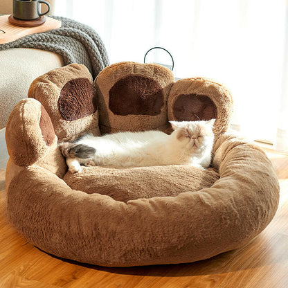 Ronde Hondenmand Groot Pluche Luxe Huisdierbed
