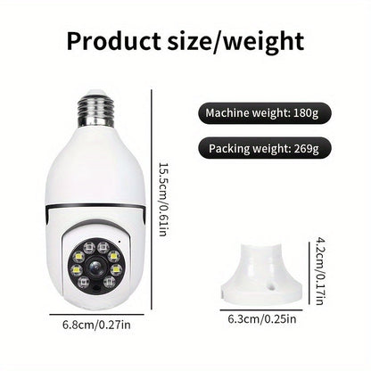 Wi-Fi Lamp Camera met Nachtzicht en Twee-Weg Audio