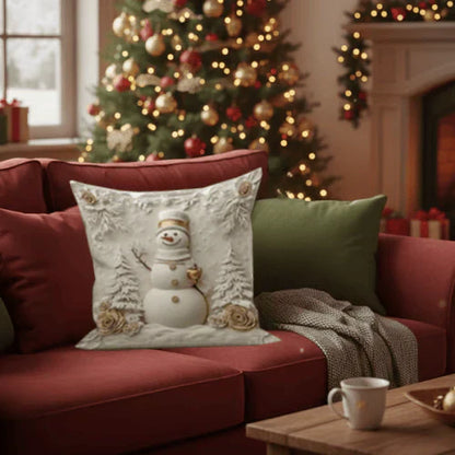 Kerst Decoratieve Hoezen Set van 4 Stuks 3D Design