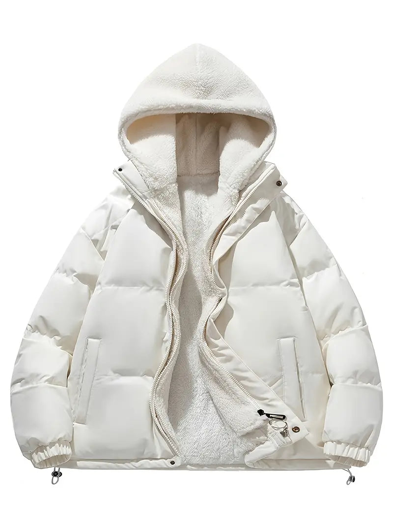 Fleece Winterjas met Capuchon Warm en Waterdicht