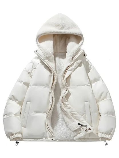 Fleece Winterjas met Capuchon Warm en Waterdicht