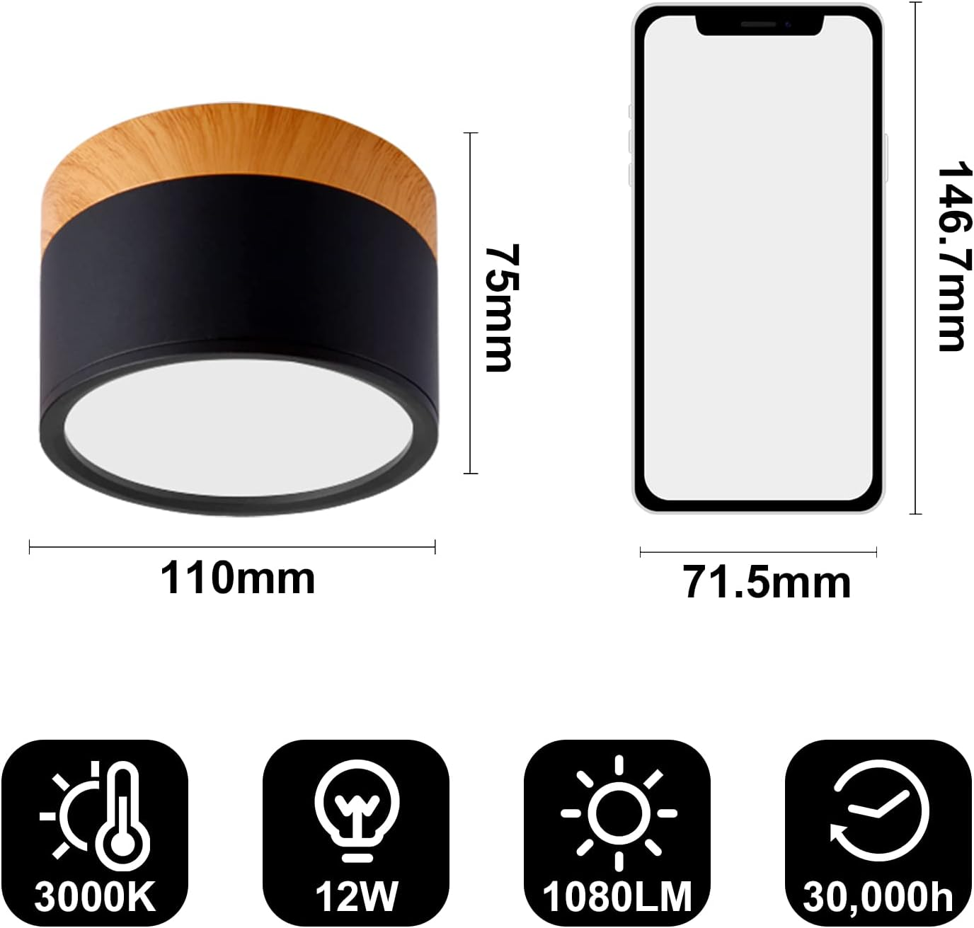 LED Plafondlamp Compact Modern Aluminium Design