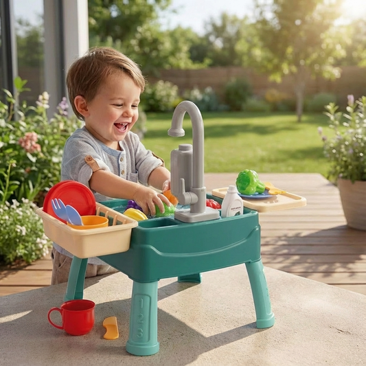 Kinder Speelkeuken met Kraan en Accessoires - Velinix
