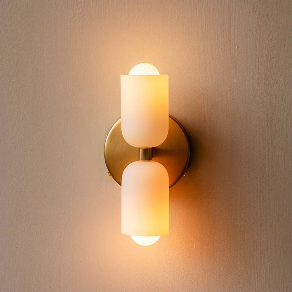 Wandlamp Acryl met Dubbele Lichtbron Warm Wit Licht - Velinix