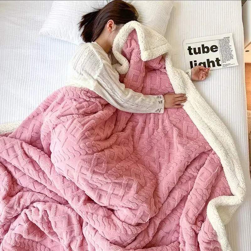 Zachte Fleece Deken Warm voor Bank en Bed