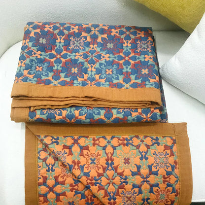 Zes-laags Katoenen Quilt Blauw Patroon Soft