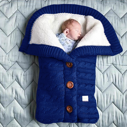 Babyslaapzak Gevoerd Met Kap Warm en Zacht