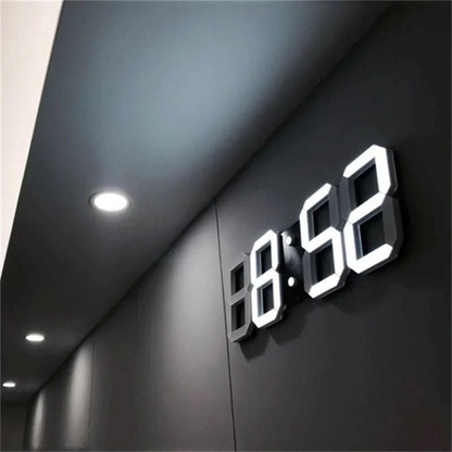 LED Wandklok 3D Digitale Moderne Design