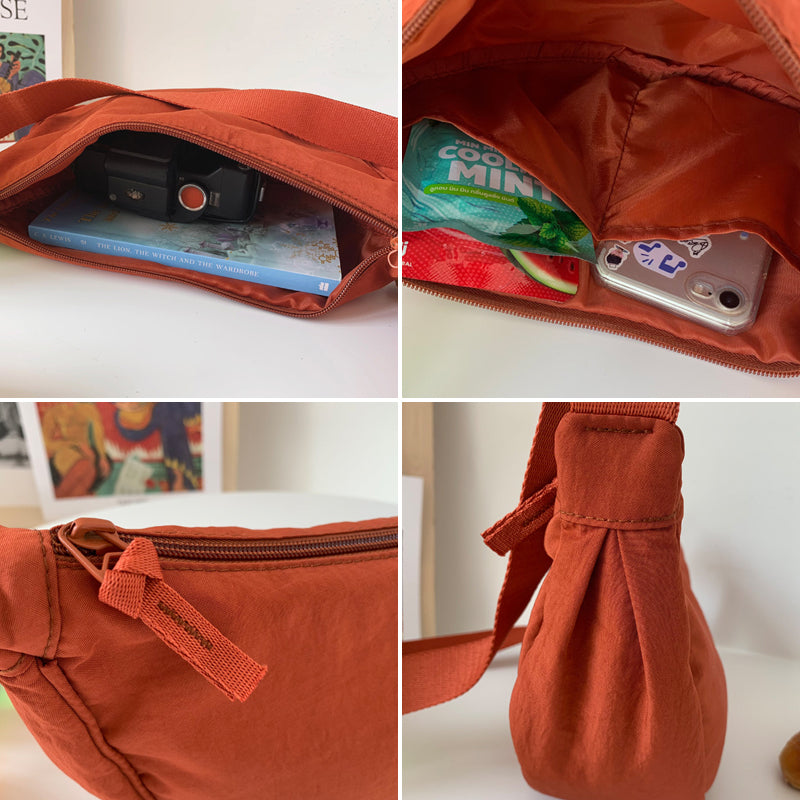 LunaTote – Slanke Gebogen Schoudertas – Stijlvol & Functioneel