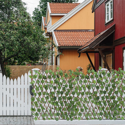 Uitbreidbare Schutting Faux Hout voor Privacy
