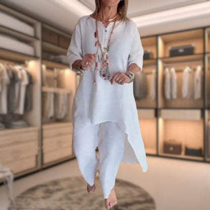 Dames Twee-delige Set Geruit Comfortabel Luxe - Velinix