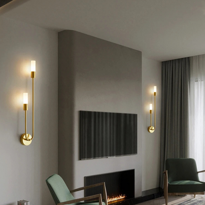 Goudkleurige Wandlamp Modern Design Dimbaar