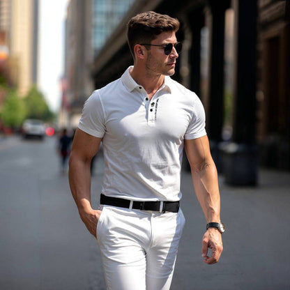 Enzo™ – Heren Poloshirt Muscle Fit met Kreukvrije Stof en Comfortabele Pasvorm-3