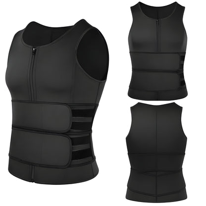 Sauna Vest voor Mannen - Trainingsvest met Taille Trainer voor Comfort en Stijl - Velinix