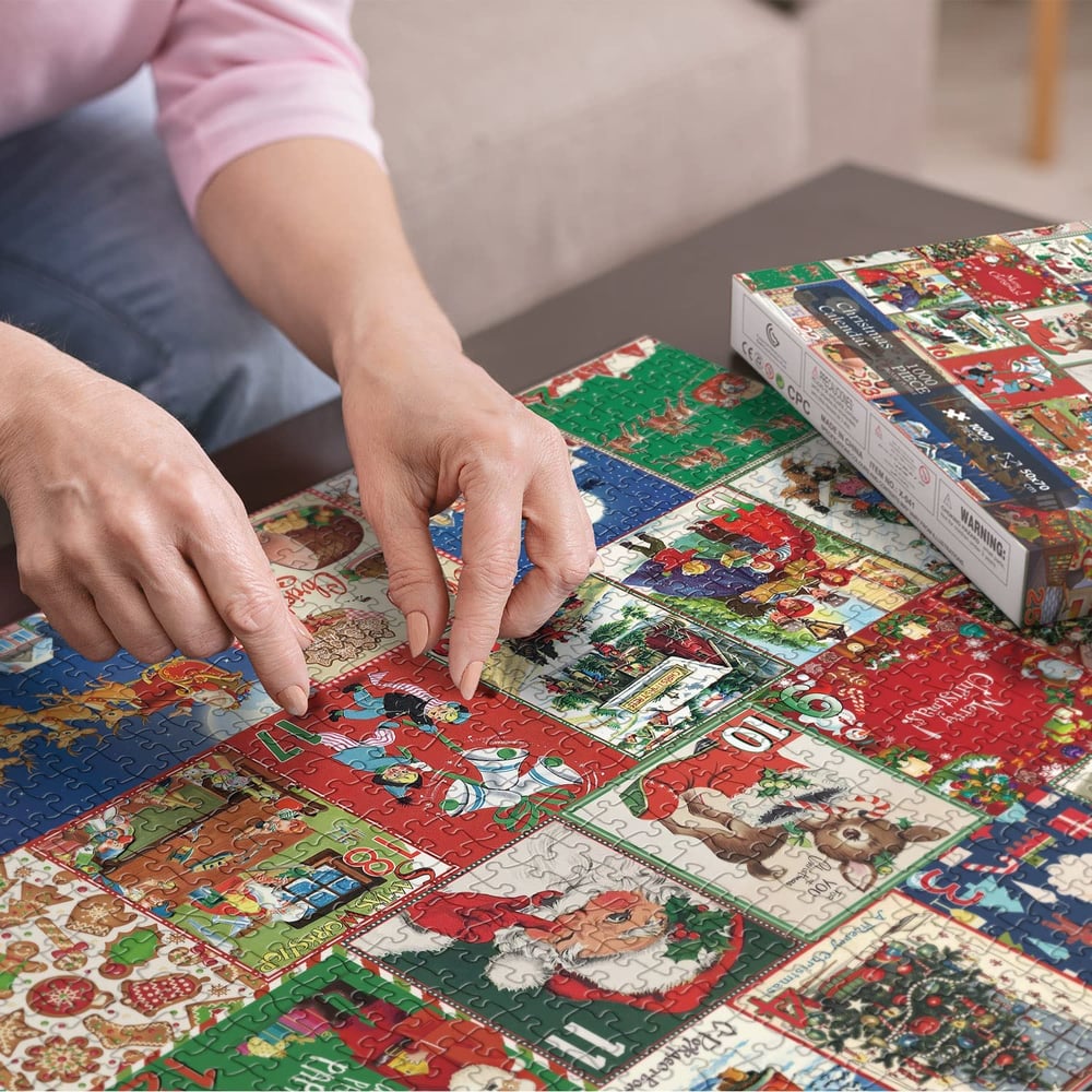 Kerstpuzzel Adventskalender 1000 Stukjes Legpuzzel voor Volwassenen en Kinderen