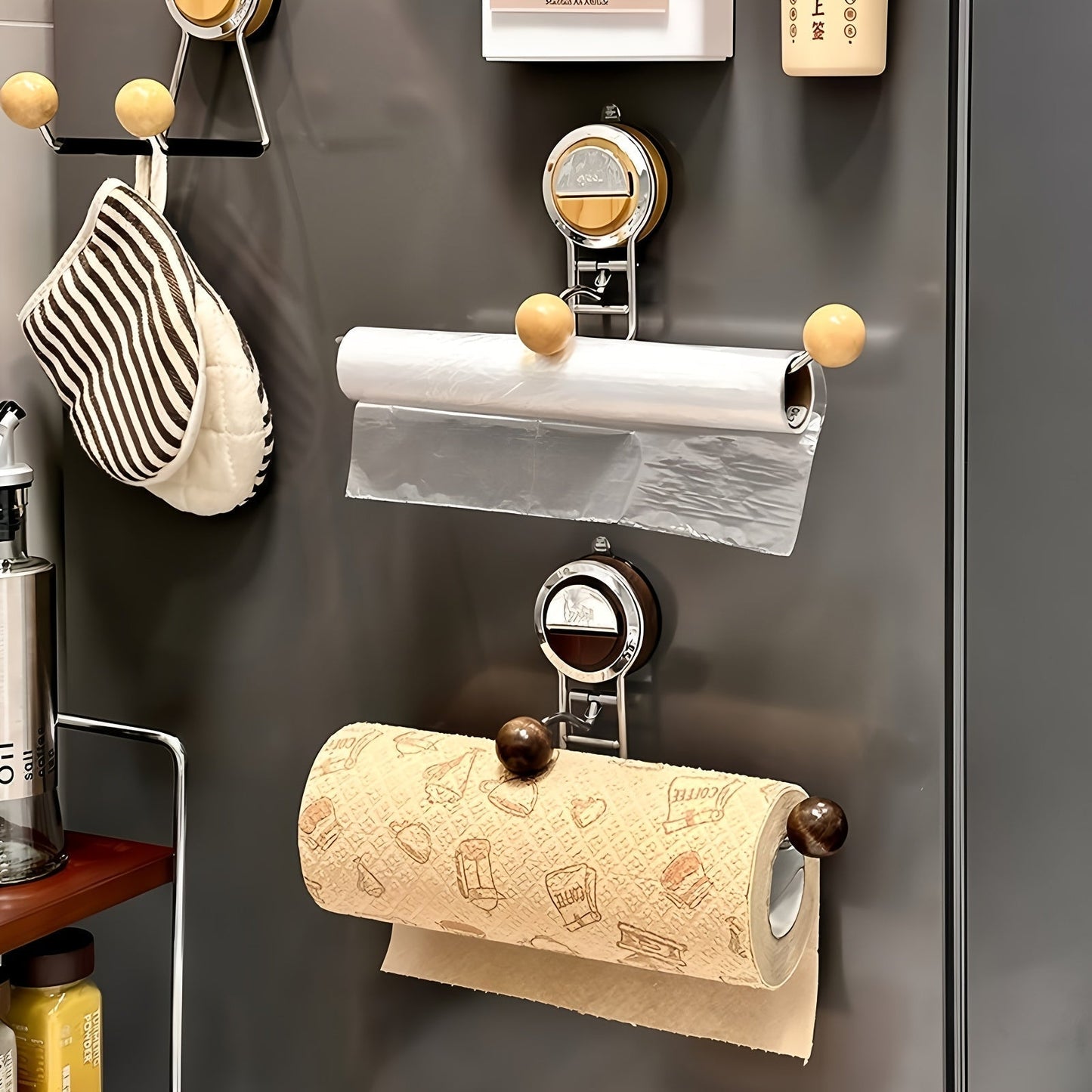 RVS Papierhanddoekhouder met Zuignap voor Keuken - Velinix