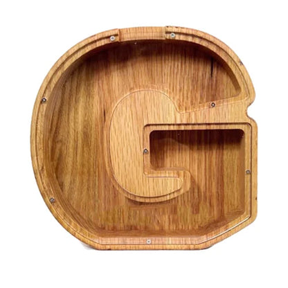 Houten Spaarpot Gepersonaliseerd met Naam of Initialen