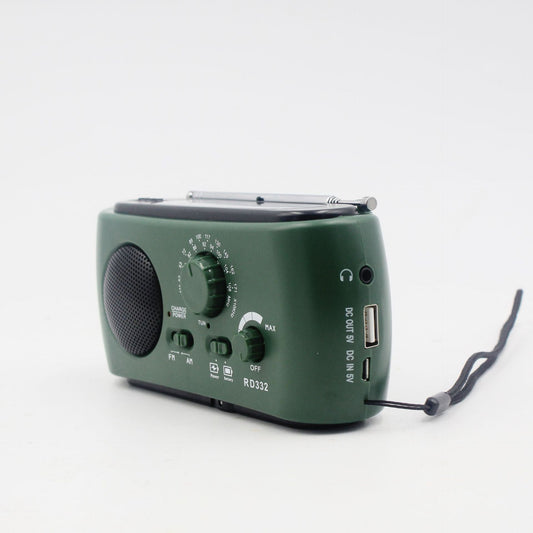 Draagbare Noodradio AM FM met USB Lader en LED Zaklamp Waterdicht - Velinix