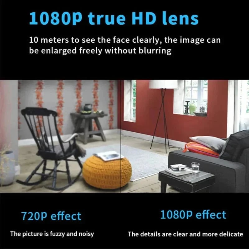 Draadloze Beveiligingscamera 1080P HD Mini WLAN-camera
