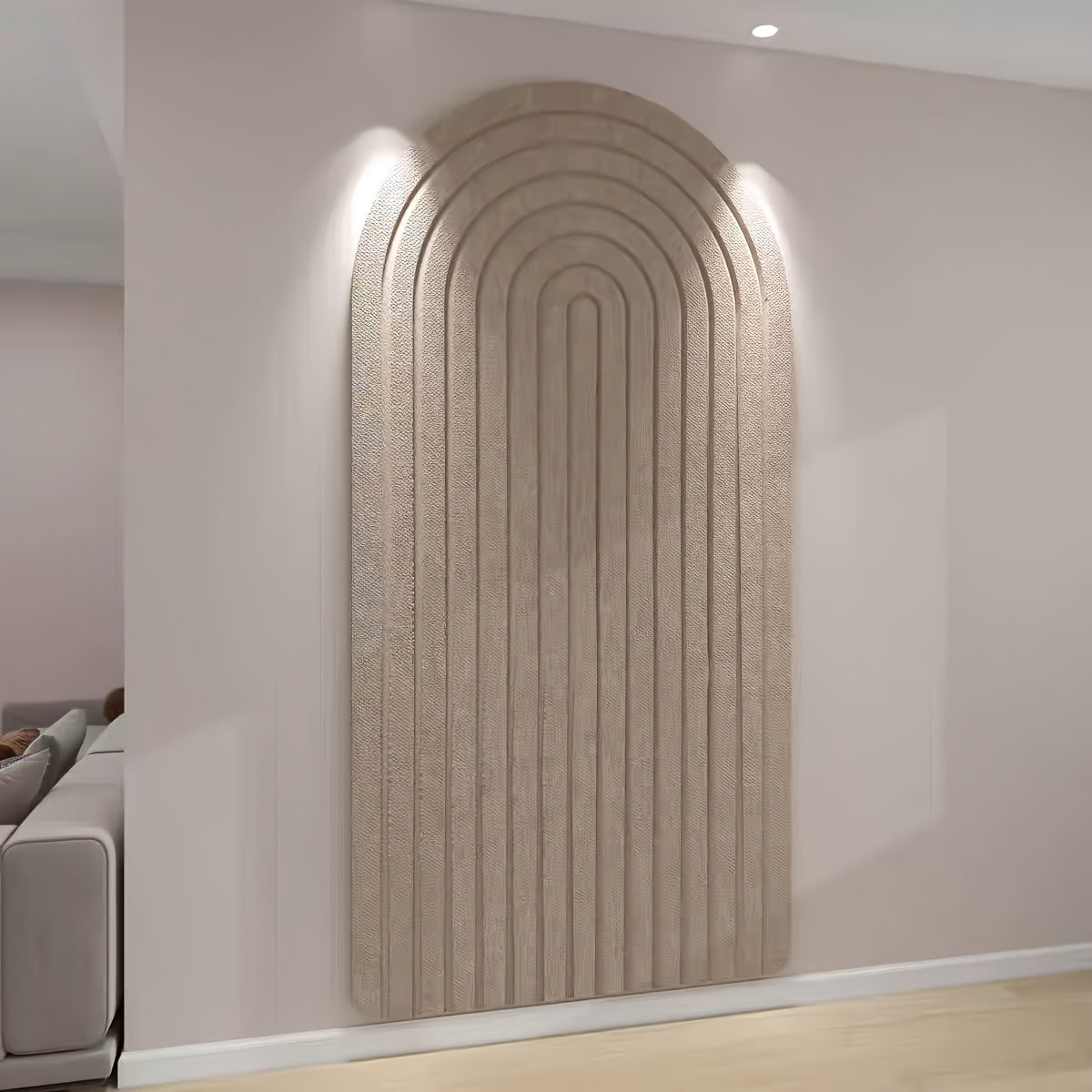 Grote Zelfklevende Prikbord van Polyester Vilt Gebogen Design