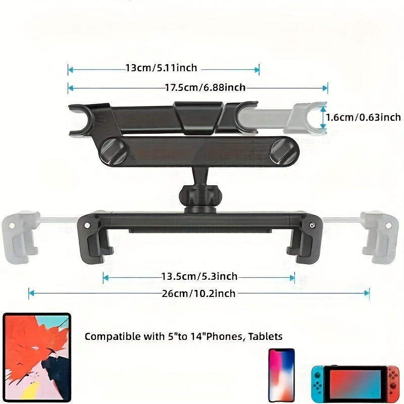 Tablet Houder Auto Geschikt voor 5-14 Inch met Verstelbare Arm